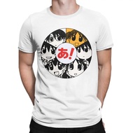 Cartoon【Azumanga Daioh 】graphic 100%cotton O-neck red T-Shirt for men