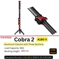 iFootage Cobra 2 A180-II Aluminum Monopod with Low-Profile Tripod