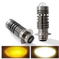Motorcycle Headlight LED Bulb Two-Color Headlight H4/P15D/H6 Electric Vehicle Motorcycle