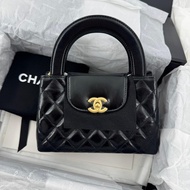 Chanel Kelly Shiny Calfskin Black Mini Handbag