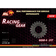 ESR MOTOR& RED LEO RACING GEAR FOR YAMAHA Y15zr/FZ150& HONDA WAVE125