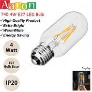 T45 4W E27 LED Filament Bulb Warm White(No UV) Aaron Shop