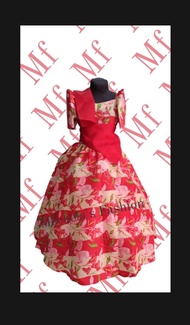 Balintawak floral - filipiniana dress for kids