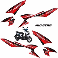 sticker motor yamaha mio gear striping motif variations for gear motorcycles motorcycle sticker/ gea