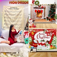 There are 2m3*3m - Christmas Canvas Painting - Christmas Backdrop - Christmas Tree Canvas Painting -