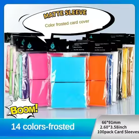 100PCS 66x91mm 2.60x3.58inch Matte Katana Trading Card Sleeve Holder TCG Cards Protector for MTG Yug