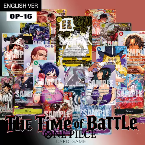 Diy One Piece Enlish Op16 Booster Pack The Time of Battle Ace Izo Newgate Zehahahahaha Teach Buggy K