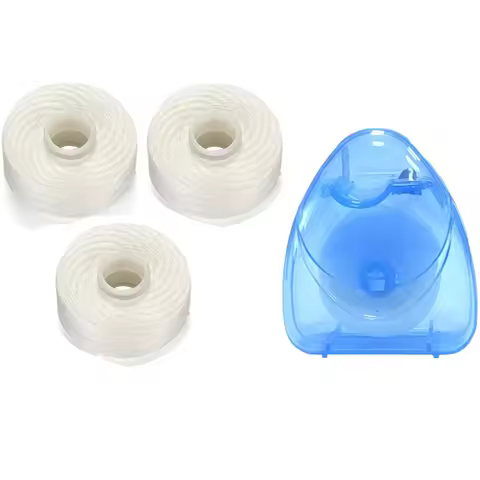 4 Rolls 200m Dental Flosser Spool Toothpick Dental Floss Tooth Cleaning Oral Hygiene Tooth Cleaning 