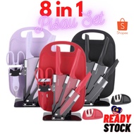 💥MURAH💥 SET PISAU Knife Set Knives Sharpeners Set Pisau Viral Cutter