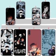 Redmi 9 t 6A 7A 8A 9A 9C NFC Note 9T K70 e K70 Pro J4 Anime Jujutsu Kaisen Soft black phone case