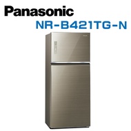 【Panasonic 國際牌】NR-B421TG-N TECO 422公升 無邊框玻璃 雙門冰箱 翡翠金(含基本安裝)