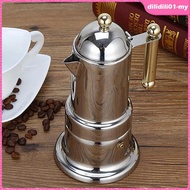 [DilidilidaMY] Stovetop Espresso Maker, Maker, Stainless Steel Espresso Maker Machine For Full, Espr