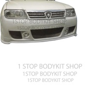 PROTON WAJA '07 FACELIFT FRONT BUMPER WITH LAMP (CAMPRO R-3) FIBER(FIBERGLASS)SKIRT LIP BODYKIT