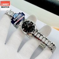 ĐỒNG HỒ NỮ CASIO LTP-1274D-1A MẶT ĐEN KIM LOẠI