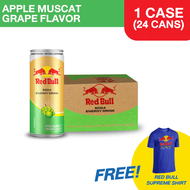 Red Bull Soda Energy Drink Apple Muscat Grape Fruit 250ml x 24 cans (w/ FREE LIMITED EDITION SHIRT)