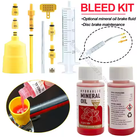Bicycle Brake Oil,60ml/2oz,MTB Tubess Sealant Fluid,Mineral Lubricant,Shimano Mineral Oil,Bike Hydra