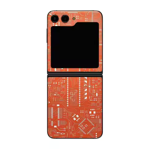 Colorful Skin for Samsung Galaxy Z Flip8 7 6 4 3 5 Rear Screen Protector Film Cover Flip7 Wrap Color