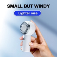 Fan USB Mini Student Big Wind Hand-held Fan Outdoor Pocket Turbo Fan Rechargeable Portable Mini Electric Fan