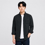 KEMEJA Brill Eighty EIGHT - Premium Long Flannel Shirt Black Dark Army 88 L3925