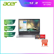 Acer Aspire 3 A315-24P-R75Z Laptop (Ryzen5-7520U/16G/512GSSD/15.6"FHD/OFF H&S/W11/2YR) Pure Silver