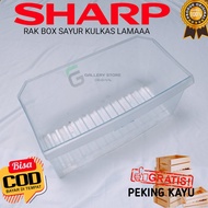 RAK BOX BUAH DAN SAYUR KULKAS SHARP TYPE KULKAS LAMA 1 PINTU ORIGINAL BEKAS