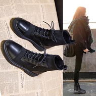 KY-DBritish Style Dr. Martens Boots Children2022Women's Shoes New Autumn Skinny Boots Single-Layer Short Boots Spring an