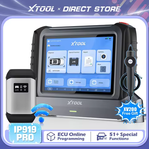 XTOOL InPlus IP919PRO Bluetooth Automotive Scanner Diagnostic Tools with ECU Programming Topology Ma