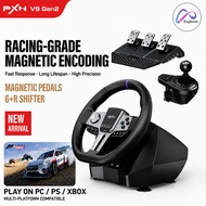 Explorer PXN V9 Gen 2 Simulator Racing Wheel Pedal Shifter Set for PC, Xbox, PlayStation & Switch