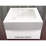 Cake Box 8x8x5 with Window (10 sets / order)