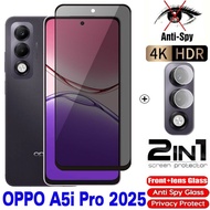 2in1 Full Anti PRIVACY Film For OPPO A5i Pro A5iPro A 5 i Pro A5 Pro A5x OPPO A5i OPPO A5i Pro 4G 5G