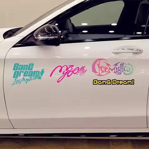 Bang Dr MyGO Anime Car Stiers Chien Card Motorcycle Helmet Stiers Body Decal Reflective Patch Cusiza