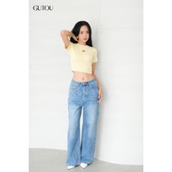 [ GUTOU ] Retro Heart Wash Jeans G88