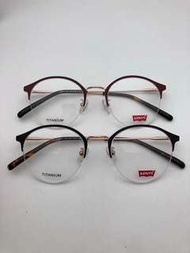 Levis Half frame Titanium round glasses 鈦金屬眼鏡