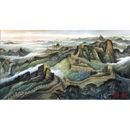 DL688 Wall Decoration Mural-Great Wall Painting Living Room Office Conference Room Hotel Tea House D