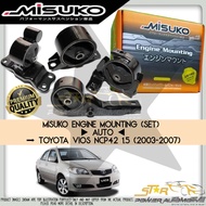 MISUKO Toyota Vios NCP42 1.5 (2003-2007) Auto Premium Engine Mounting Set