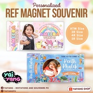 PERSONALIZED REF MAGNET, FRIDGE MAGNET ATM SIZE, 3R SIZE, 4R SIZE, 5R SIZE