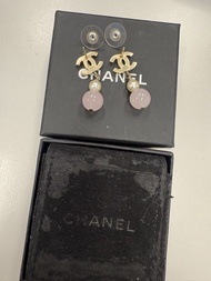 有單 正貨chanel 粉紅色耳環 pink earrings