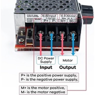 【DAISYG HOT】DC 7-70V 30A  for PWM Brush Motor Speed Controller Governor Dimmer 12V 24V 30Amp Fuse