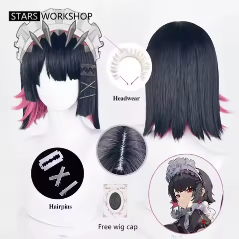 Game Zenless Zone Zero Ellen Joe Cosplay Wig 30cm Long Heat-resistant Synthetic Fiber Hair For Chris