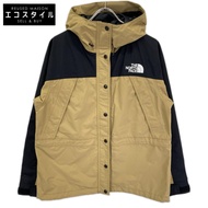 The North Face NPW62450 黑色 x 米色 Mountain Light 夾克，L 碼 [二手]