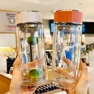 Tea Cup Portable High Borosilicate Double-Layer Glass Factory Men Water Cup Heat Insulation Water Cu