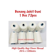 Benang Jahit Guni 1 Box 72pcs 20/6 x 1200mtrs