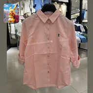 Giordano Kemeja Pm Women Krah Cotton Slim Fit Signature Lotus Pink from 659k Size Xs S M L XL XXL