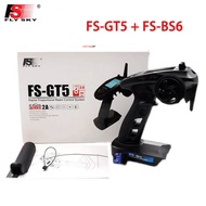 FlySky FS-GT5 FS GT5 2.4G 6CH RC Radio Transmitter with FS-BS6 6CH Receiver for RC Vehicles Crawler 