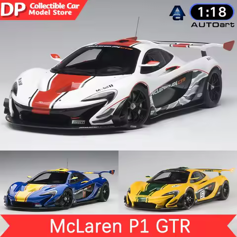 AUTOart 1/18 McLaren P1 GTR (White/ Blue Metallic/ Dark Grey Metallic/ Yellow/ Volcano Orange) Colle