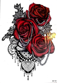 Stiker Tato Temporer Tempel Gambar Bunga Murah Waterpoof 3d Bagus Tahan Lama Anti Air