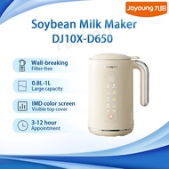 JOYoung DJ10X-D650เครื่องทำนมถั่วเหลืองหน้าจอสี IMDแผงฝาปิดแบบใสมองเห็นได้การนัดหมาย3-12ชั่วโมงสวยงา