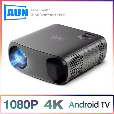 AUN AKEY9S Projector Android 2+64G Full HD Native 1080P 3D LED Home Theater VideoProjector 4k Cinema
