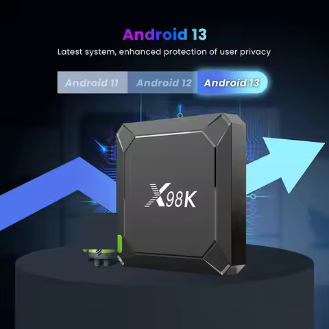 X98K Smart TV Box RK3528 Quad Core Cortex A53 Android 13 2GB RAM 16GB Optional 4GB 32/64/128GB ROM 2
