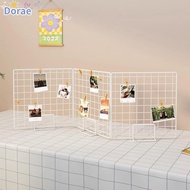 DORAEZY Storage Rack, Grid with Base Display Rack, Creative Metal Grid Frame Jewelry Booth Rack For 